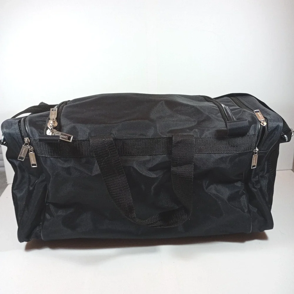 Diesel Duffel Bag Large Black Nylon Good Multi-Pocket Travel Gym Weekender Bag